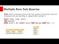 SQL Part8 - non correlated subqueries