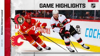 Senators @ Flames 1/13/22 | NHL Highlights