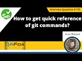 How to get quick reference of git commands (Selenium Interview Question #775)