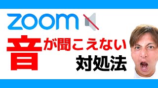 【ZOOM】音が聞こえないときの対処法