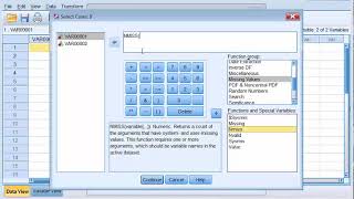 SPSS - Remove Missing Values