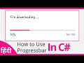 How to Use Progressbar and Button Control in C# Visual Studio Step by Step in Hindi