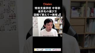 特別支援学校中等部2年 進学先の選び方「図解で教えて」→「無理💦」