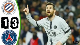 Lionel Messi Goal | Montpellier 1-3 PSG Highlight | Ligue 1 Uber Eats 2023 Full Match