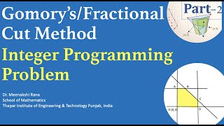 Gomory Constraint : Fractional Cut Method for IPP