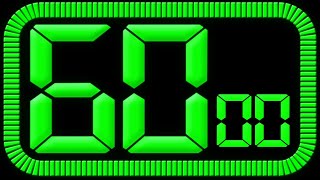 1 Minute Countdown Timer With Reading Numbers | 60 to 0 Countdown | Numbers 60 to 0