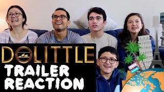 Dolittle - Trailer REACTION || the MAJELIV FAMILY REVIEW
