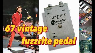 X랄같은 사운드 - 67년 오리지널 퍼즈라이트 게르마늄 퍼즈 리뷰(fuzzrite vintage pedal)