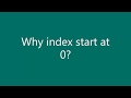 Why index start at 0 in Computer Science? | Easy Explanation