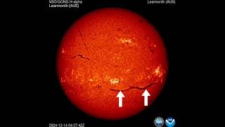 Huge solar filament goes CME! Footage last 24h- 12/15/2024 #PinoAstro