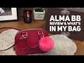 LV Alma BB Vernis Review // What's in my bag // Mod shot