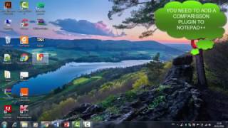 Files comparisson using NOTEPAD++