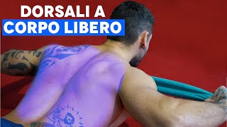 ALLENAMENTO DORSALI SENZA ATTREZZI - SCHEDA COMPLETA