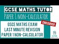 Last Minute Maths Revision - May 2023 Maths Exam Paper 1 Non-Calculator | GCSE Maths