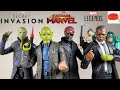 YOUNGER? Captain Marvel Secret Invasion Nick Fury Talos Yon Rogg Marvel Legends Action Figure Review