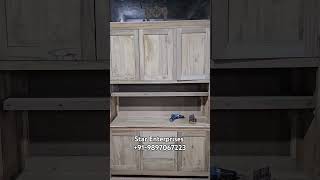 Teak Wood Crockery Cabinet by Star Enterprises. #crockery #kitchencabinets #crockeryunit #shorts