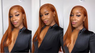 Sleek \u0026 Easy! 😍🥹| Long Straight Copper Orange Lacefront Wig| feat. Ali Pearl Hair