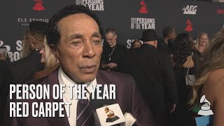 Watch Smokey Robinson and Rico Love Walk The Red Carpet At The 2023 MusiCares Persons Of The Year