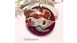 Polymer Clay Mokume Gane with Alcohol Inks and Metal Leaf