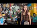 ផ្សារលើកំពង់សោម phsar ler cambodia sihanoukville vegetable market 2024 4k travel