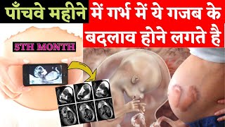 पाँचवे महीने में गर्भ में ये गजब के बदलाव होने लगते है - Fifth Month of Pregnancy tips in Hindi