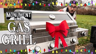 BEST Grill to Buy for the Holidays? Monument 4 Burner LED Gas Grill Review | Harry the Horse BBQ