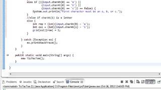 Java Programming - TicTacToe Part 2 - Galbraith