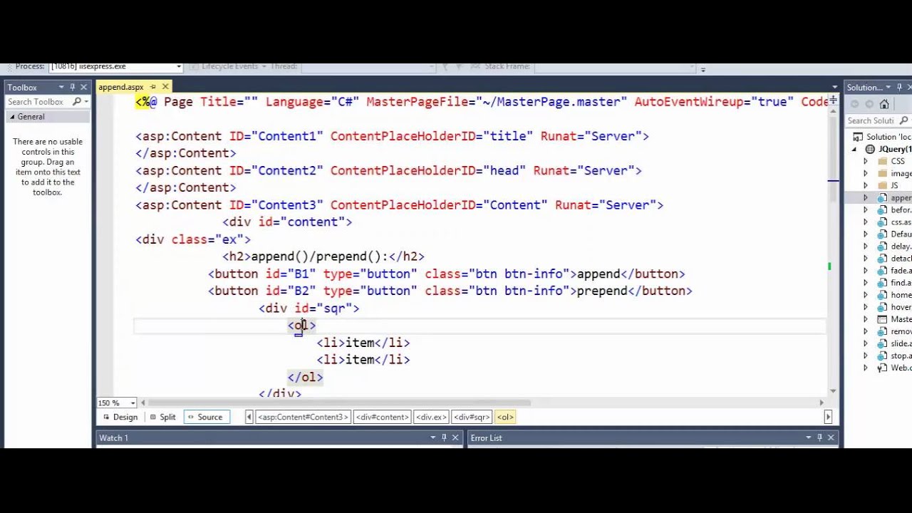 Jquery Examples Youtube