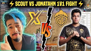 ⚡TeamXSpark Vs Godlike Intense Fight In Miramar | Scout Vs Jonathan 1v1 Fight 😱 | BGIS Highlight