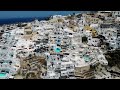 flug Über santorini 4k uhd • eine ruhige reise über die malerischste insel griechenlands