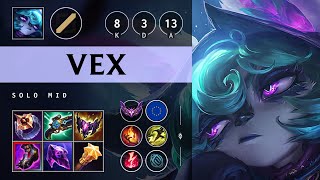 Vex Mid vs Yasuo: Triple Kill, Rampage - EUW Master Patch 25.S1.1