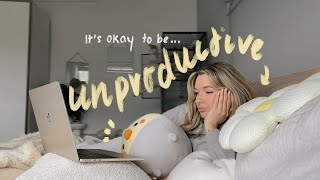 it's okay to be unproductive \u0026 want to do nothing | in a slump brb