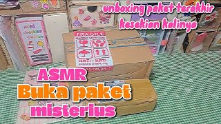 ASMR Unboxing paket misterius 🌈🌈