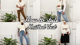 How to style Knitted Vest✨