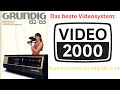 Reparatur Grundig Video 2000 2 x 4 Stereo 880 Videorekorder von 1982 und Infos zu den Videosystemen