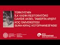 Cahide Aksel TAMER'in Arşivi Koç Üniversitesi Suna Kıraç Kütüphanesi'nde!