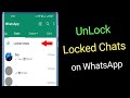 How to Unlock Locked Chats on WhatsApp?