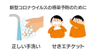 新型コロナウイルスの感染予防のために