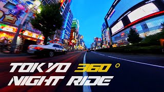 360° Tokyo Night Ride - Ebisu - Shibuya - Shinjuku - 恵比寿 - 渋谷 - 新宿 - DJI Osmo Pocket