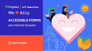 Accessible Forms with Martine Dowden | We ❤️ A11y