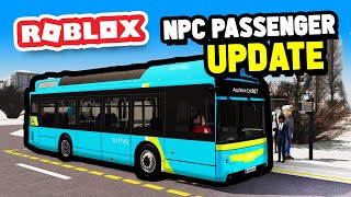 NPC PASSENGER UPDATE in Canterbury \u0026 District Bus Simulator (Roblox)