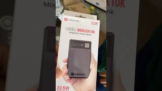 UNBOXING PORTRONICS LUXCELL MAGCLICK 10K MAGNETIC POWER BANK | ONLINE FROM AMAZON | BEST POWER BANK