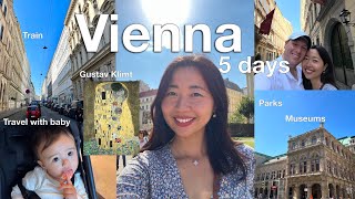 5 days in Vienna l Train from Prague, museum, park, stroll, travel with baby 2023