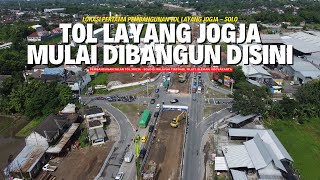 TIANG TOL LAYANG PERTAMA DI JALAN TOL JOGJA - SOLO MULAI DIKERJAKAN DARI SIMPANG KRONGGAHAN