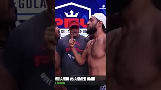 Bruno Miranda vs Ahmed Amir PFL MMA 3 #shorts #fight #mma