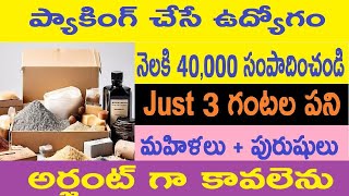 నైపుణ్యాలు అవసరం లేని సులభమైన ప్యాకింగ్ ఉద్యోగాలు (Easy packing jobs without skills)