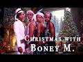 Christmas with Boney M. (Full Album | Fireplace | Cozy Room | 1 Hour)