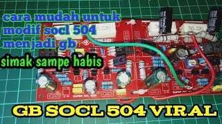 CARA MODIF SOCL504 MENJADI CLAS GB #SOCL #GB504 #soclviral