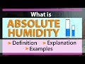 What is Absolute Humidity | Definition of Absolute Humidity Explained | Physics Concepts