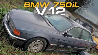 Je tente de rentrer avec cette Bmw 750iL V12 laissée 10 ans dans un champ - Epis